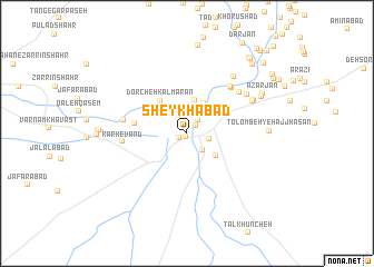 map of Sheykhābād