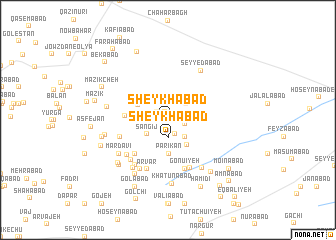 map of Sheykhābād