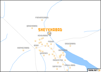 map of Sheykhābād