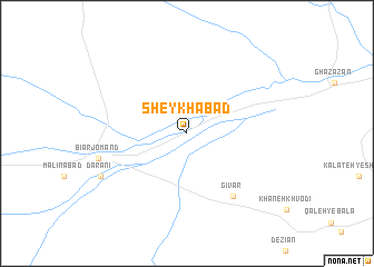 map of Sheykhābād