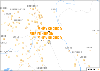 map of Sheykhābād