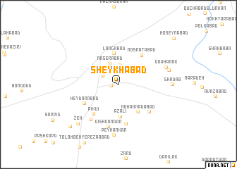 map of Sheykhābād