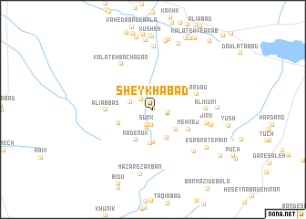 map of Sheykhābād