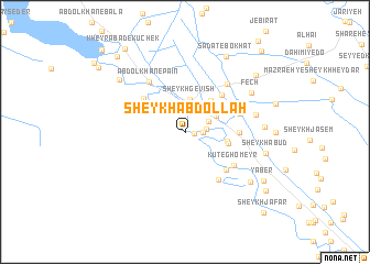 map of Sheykh ‘Abdollāh