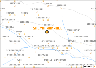 map of Sheykh Aḩmadlū