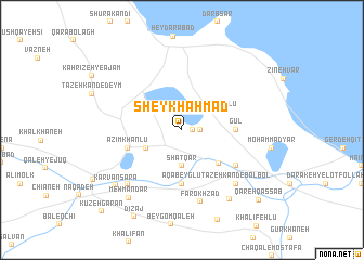 map of Sheykh Aḩmad