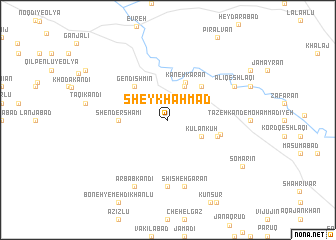 map of Sheykh Aḩmad