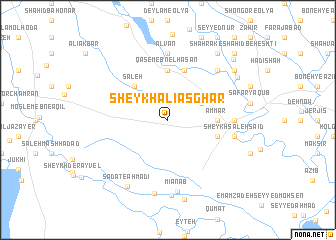 map of Sheykh ‘Alī Aşghar