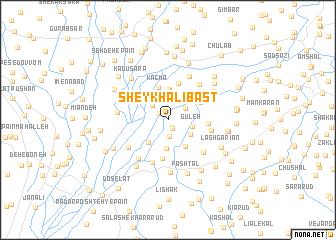 map of Sheykh ‘Alī Bast