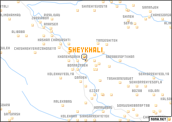 map of Sheykh‘alī