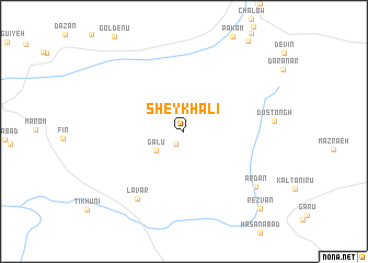 map of Sheykh ‘Ālī