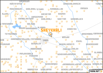 map of Sheykh ‘Alī