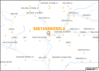 map of Sheykh Amīrānlū