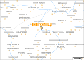 map of Sheykhamlū