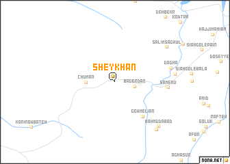 map of Sheykhān