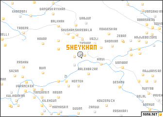 map of Sheykhān