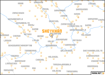 map of Sheykhān