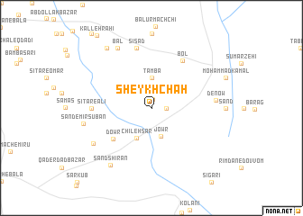 map of Sheykh Chāh