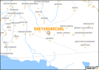 map of Sheykh Darchāl