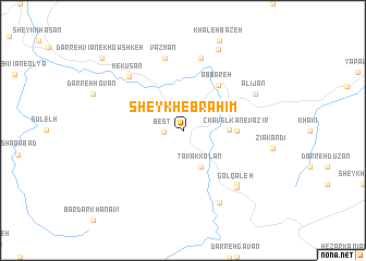 map of Sheykh Ebrāhīm