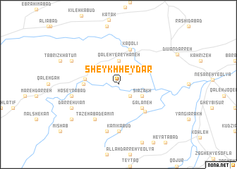 map of Sheykh Ḩeydar