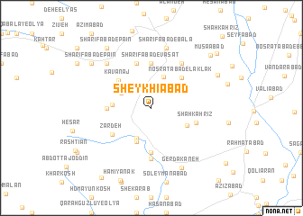 map of Sheykhīābād