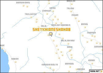 map of Sheykhīān-e Shahāb