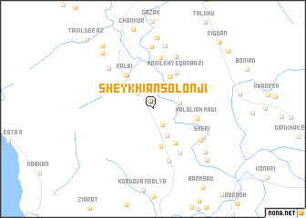 map of Sheykhīān Solonjī