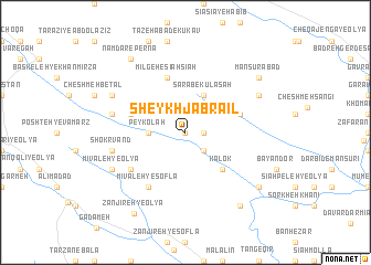 map of Sheykh Jabraʼīl