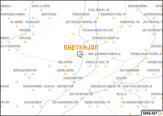 map of Sheykh Jān