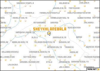 map of Sheykhlar-e Bālā