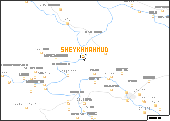 map of Sheykh Maḩmūd