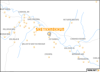 map of Sheykh Mākhūn