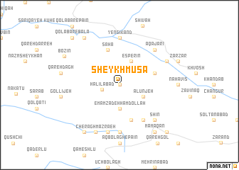 map of Sheykh Mūsá