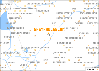 map of Sheykh ol Eslām