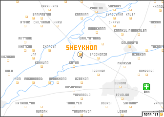 map of Sheykhon