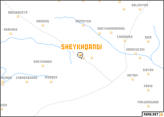 map of Sheykh Qandī