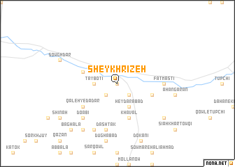 map of Sheykh Rīzeh