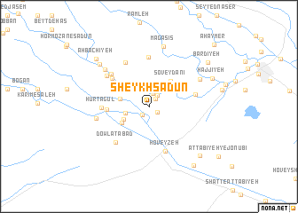 map of Sheykh Sa‘dūn