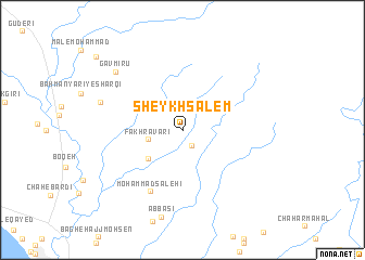 map of Sheykh Sālem