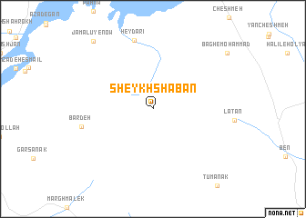 map of Sheykh Shabān