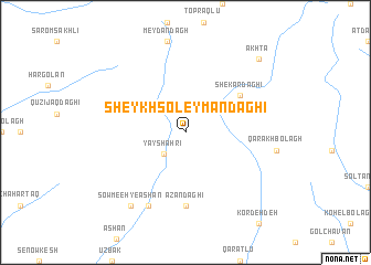 map of Sheykh Soleymān Dāghī