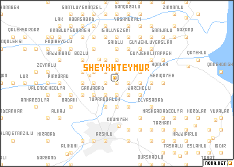 map of Sheykh Teymūr