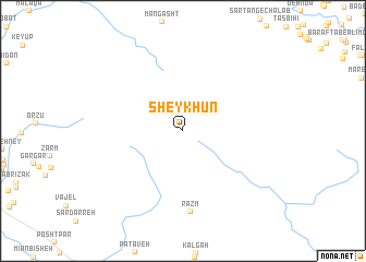 map of Sheykhūn