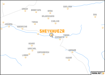 map of Sheykh Vezā