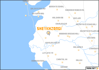 map of Sheykh Zangī