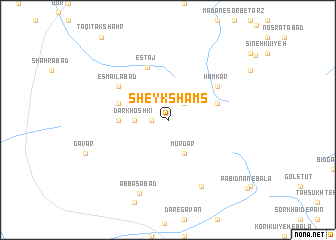 map of Sheyk Shams