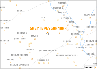 map of Sheyt-e Peyghambar