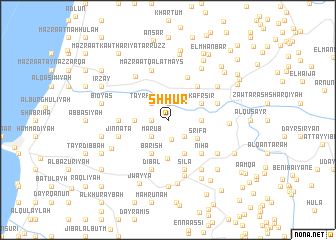 map of Shḩūr