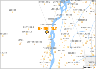 map of Shiāhwāla